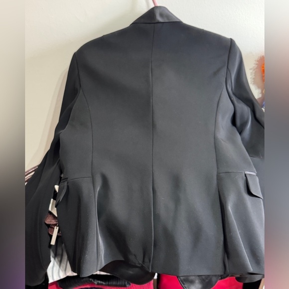 🥂Elegant Vintage Ladies Victoria’s Secret Black Tuxedo Style Suit Jacket Size 12 - Picture 13 of 16